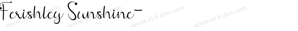 Ferishley Sunshine字体转换